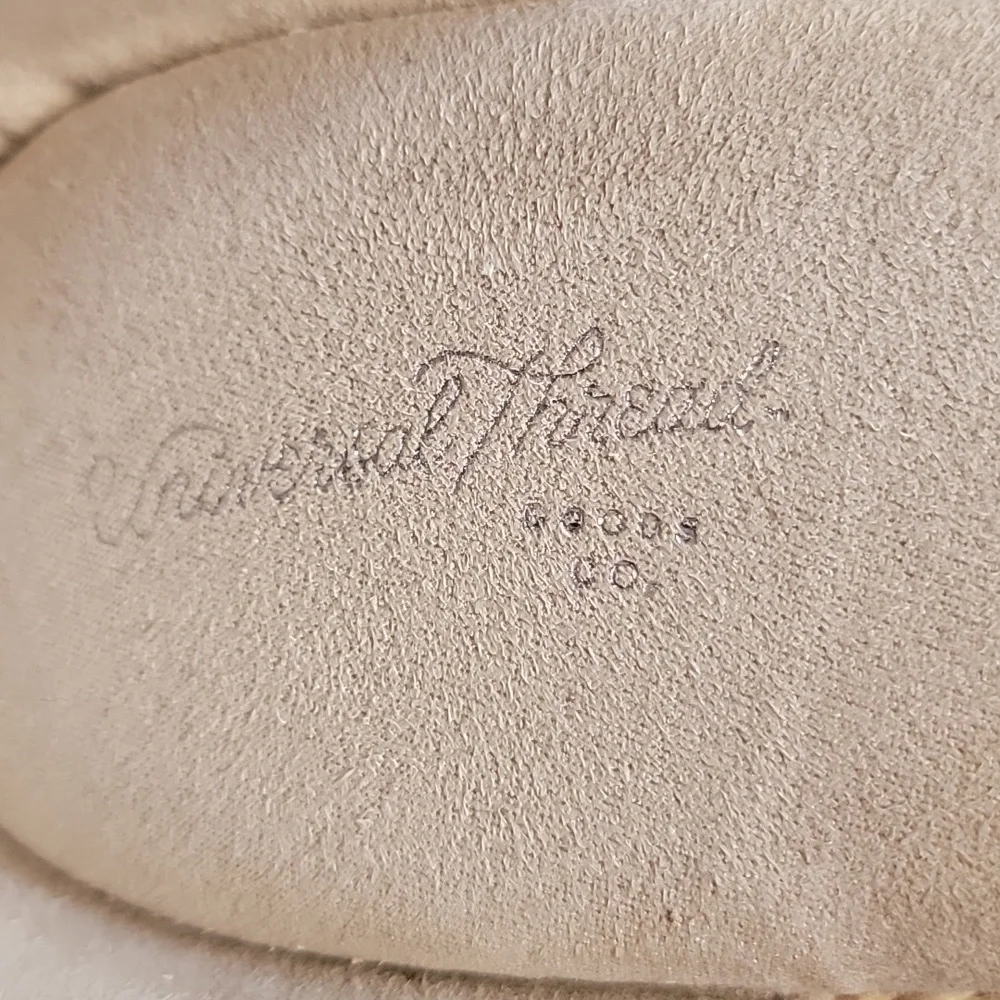 Universal Thread Jute/Faux Suede Boho Platform Wedge Peep Toe Heels Taupe sz 10 - Picture 9 of 14